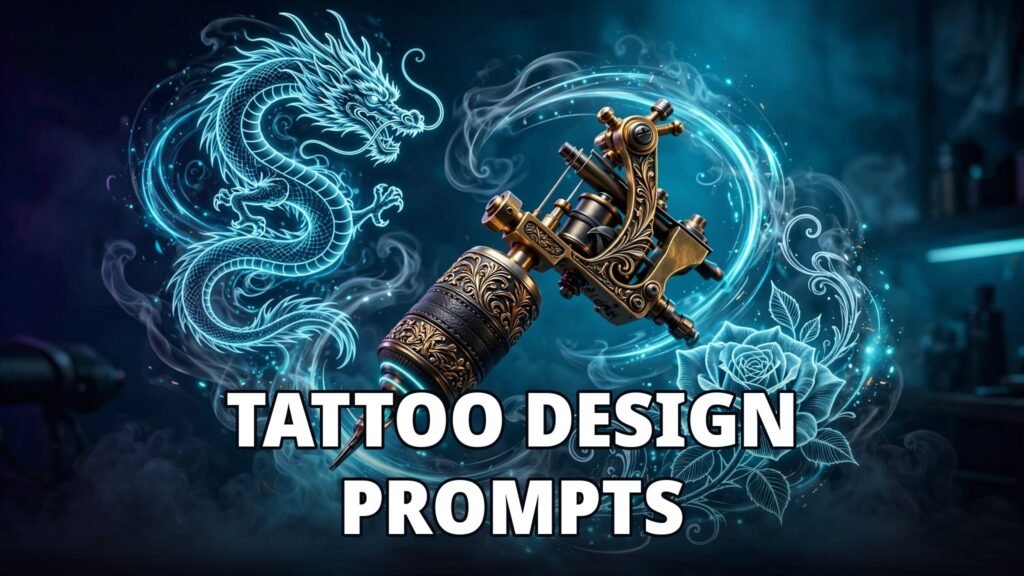 AI image prompts for tattoo designs featured image