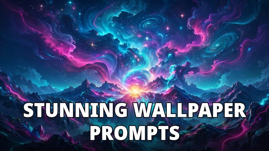 AI image prompts for wallpapers — cosmic nebula featured image