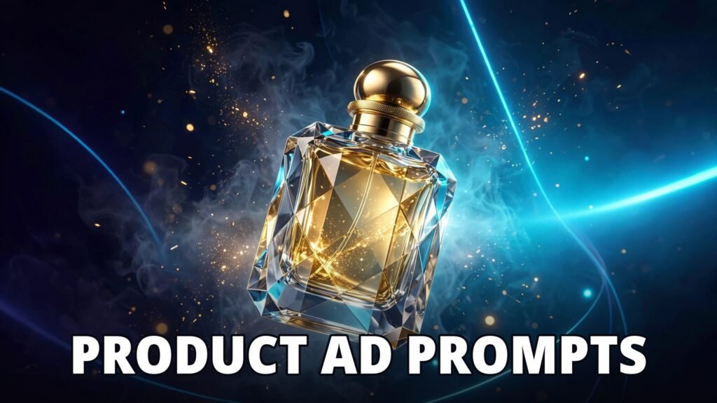 ai video prompts for product ads — luxury product commercial scene