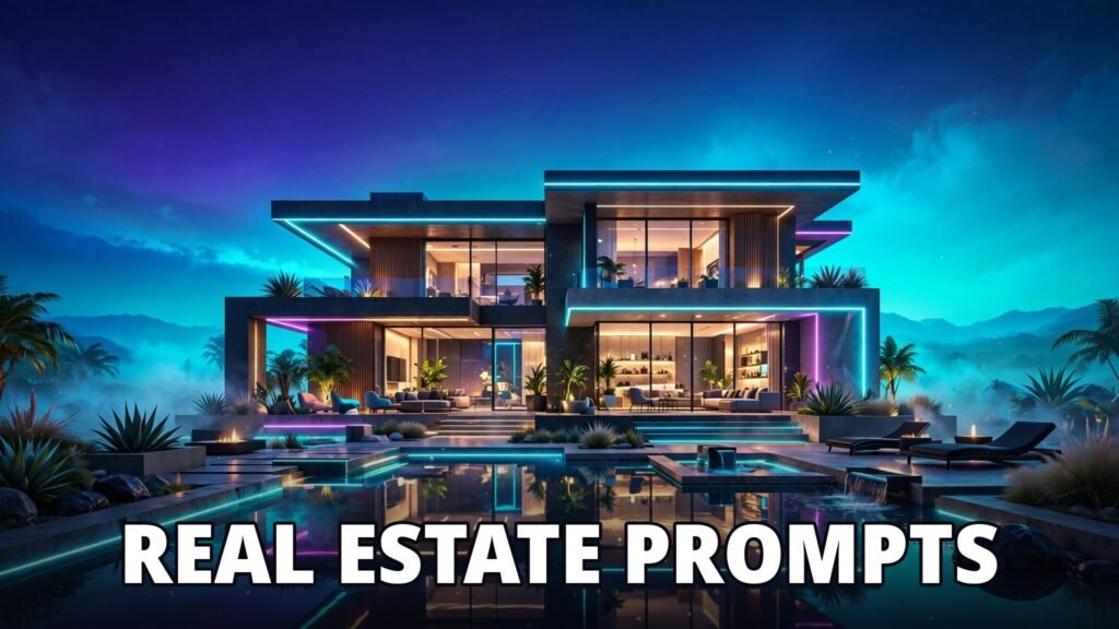 AI video prompts for real estate: luxury home at dusk thumbnail