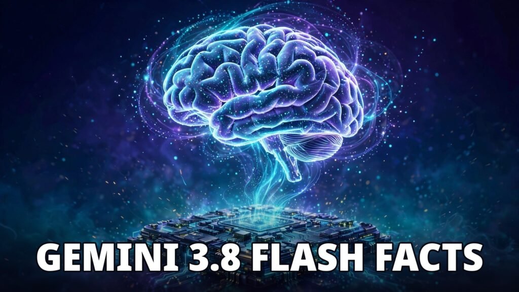 Gemini 3.8 Flash AI model 3D illustration