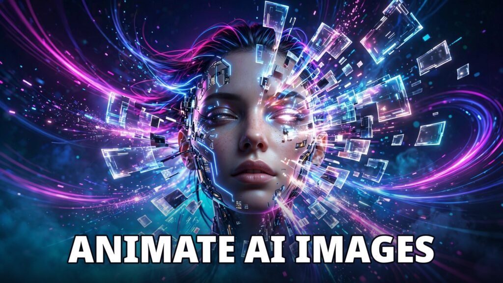 How to animate AI images into videos — cinematic image-to-video motion concept art