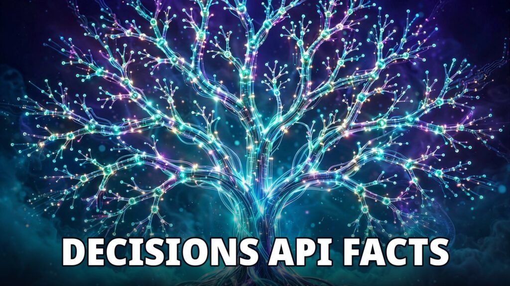 OpenAI Decisions API facts with glowing decision tree graphic