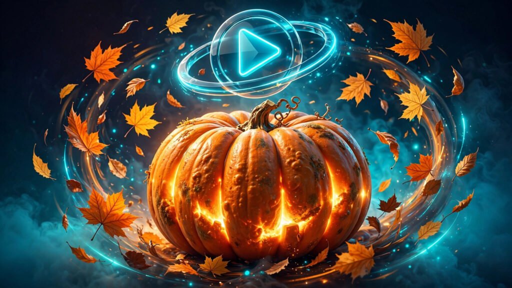 Thanksgiving AI video prompts: golden roasted turkey on a farmhouse table