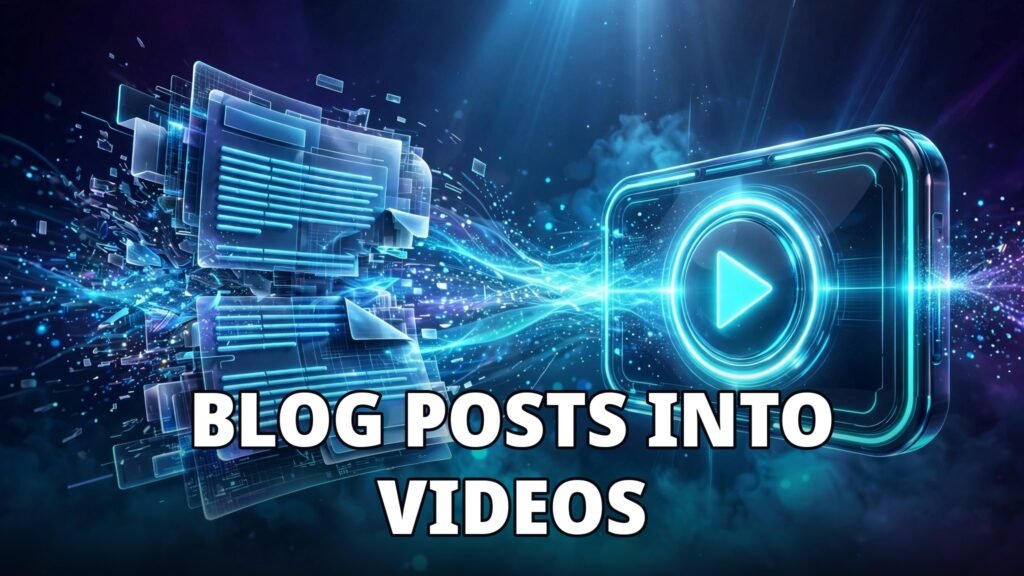 How to turn blog posts into videos with AI — step-by-step guide